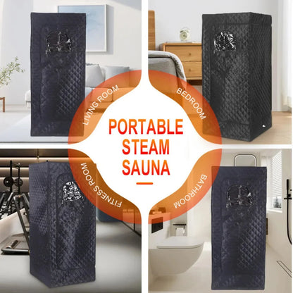 110V 220V Home Full Body Sauna Box Foldable Portable Sweat Room Remote Control Sauna Tent Fast Heating Infrared LED Light